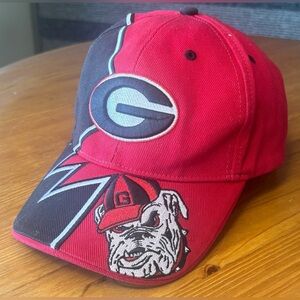 Vintage Y2K Twins University of Georgia Bulldogs NCAA Velcro Strapback Hat OSFA